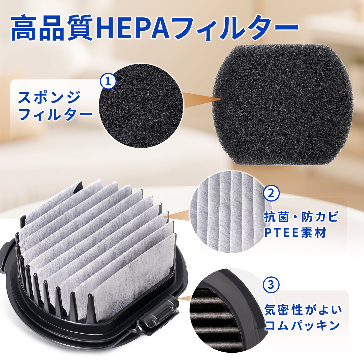日立 PV-BJ700G-013 掃除機 フィルター PV-BL3J Bフィルター ＋ スポンジ 各2点セット PV-BF700-009 PV-BFH900 PV-BFL1 PV-BL1H PV-BL20G PV-BL30H PV-BH500G PV-BH900G PV-BHL1000J1 PV-BHL2000J PV-BHL3000J 部品 スティック掃除機用 ブラシ付き