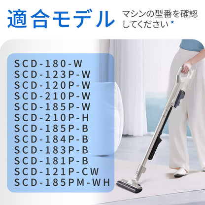 CFTS72 アイリスオーヤマ 掃除機 フィルター セット 汎用 互換品 交換品 SCD-210P-W SCD-185P-W SCD-210P-H SCD-120P-W SCD-183P-B スティッククリーナー