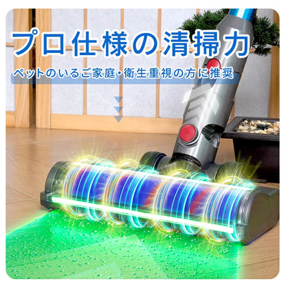 ダイソン SV18 掃除機 ヘッド ソフトローラークリーナー Dyson V12 Detect V12 Digital Slim SV18FF SV20FF SV30ABL SV46ABL 部品 交換ヘッド 互換ヘッド グリーンライト ほこり検知 V12掃除機交換用