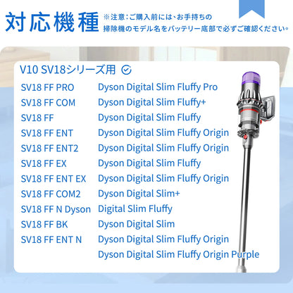 ダイソン SV18 フィルター 互換品 2個 掃除機 V10slim SV18 デジタルスリム 交換フィルター sv18ff Digital Slim Fluffy 高性能 HEPAフィルター コードレス掃除機 交換用部品 吸引力回復 水洗い可能