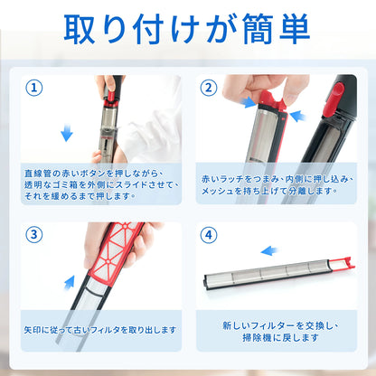 ダイソン SV50 フィルター ダイソン掃除機フィルター Dyson SV50 FF AM SV50 FC EX SV50 FC Dyson PencilVac Fluffy AM互換性 交換用 高性能 2個 セット 互換品