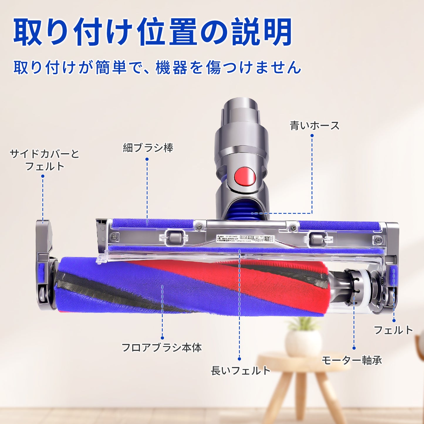 ダイソン エンドキャップ サイドカバー 互換品 交換用 部品 蓋 V8Slim V10Slim V12Slim Digital Slim 対応 プロテクター カバー dyson 掃除機 ヘッド 修理パーツ