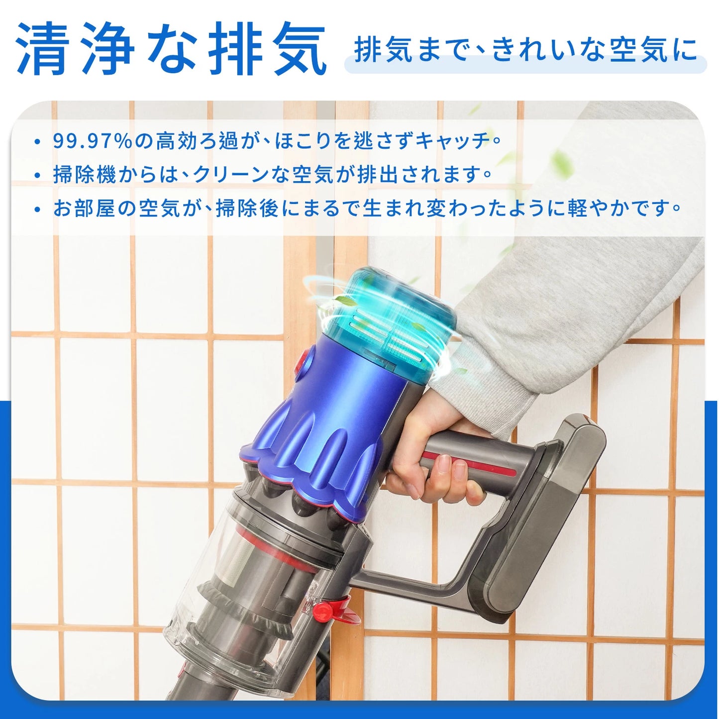 Dyson ダイソン V12 用 フィルター SV20 SV30 交換用 2個 セット 掃除機フィルター 互換 ブルー色 高性能 交換用フィルター 水洗い可能