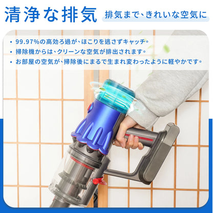 Dyson ダイソン V12 用 フィルター SV20 SV30 交換用 2個 セット 掃除機フィルター 互換 ブルー色 高性能 交換用フィルター 水洗い可能
