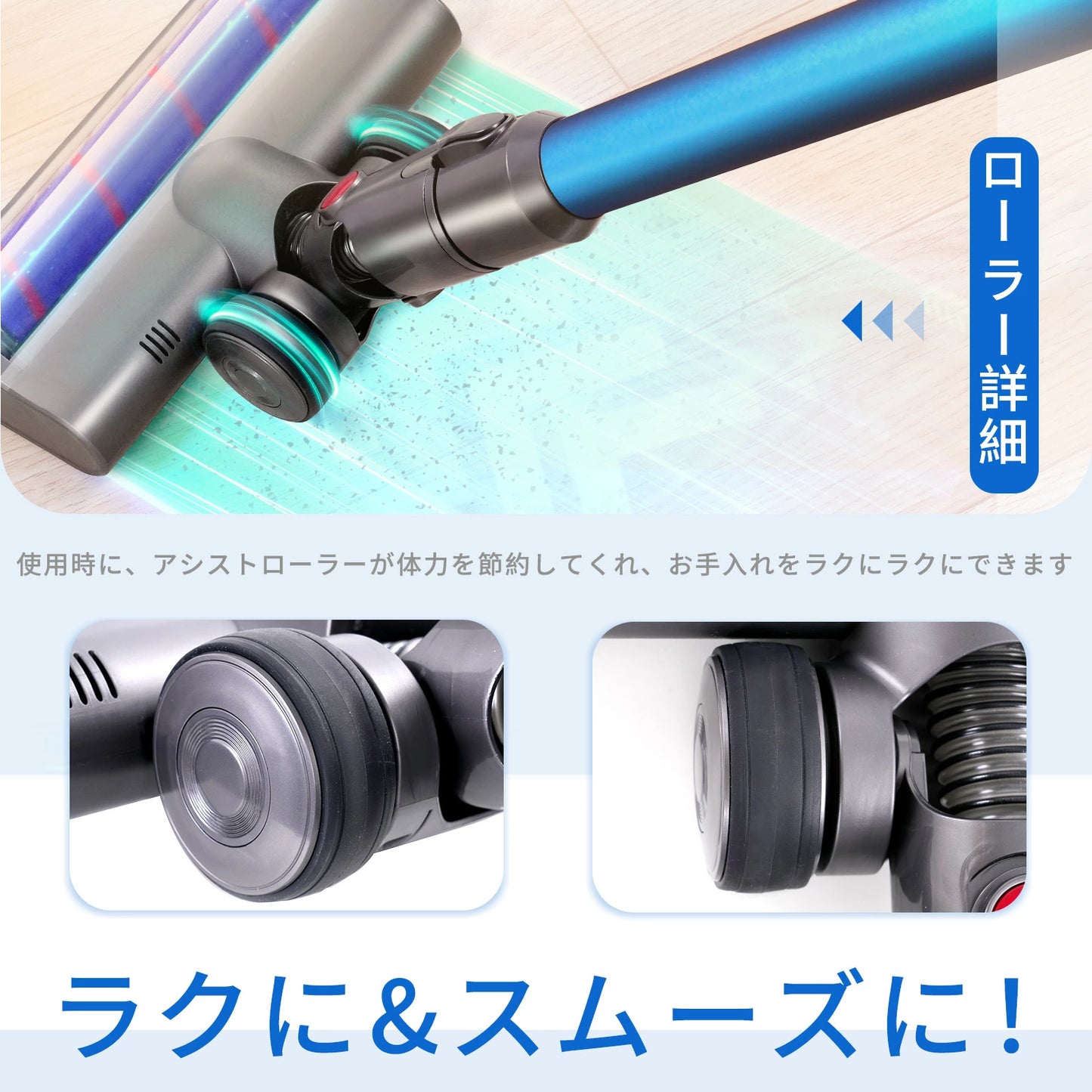 ダイソン V6 交換 ヘッド 掃除機 V6 DC58 DC59 DC61 DC62 DC74 ソフトローラークリーナー 交換ヘッド 互換ヘッド グリーンライト ほこり検知 Dyson適用